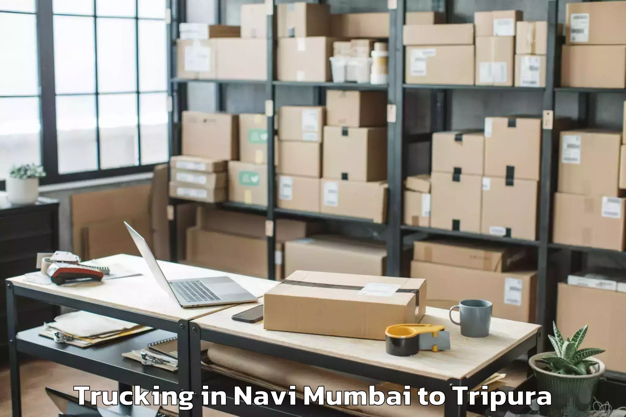 Book Navi Mumbai to Barjala Trucking Online